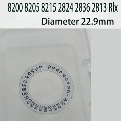 1 Watch Accessory Calendar Sticker, Date Sticker, Compatible with 8200, 8205, 8215, 2824, 2836, and 2813 Watches, Color: 22.9mm, Parallel Import