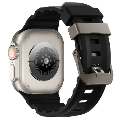 Trail Silicone Band Bracelet Strap for Apple Watch Ultra 2 49mm / Series 10/9/8/7 45mm / iWatch 6/5/SE 44mm, Band Color: mm, Parallel Import
