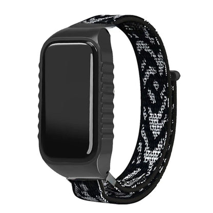 「Xiaomi Smart Band 8 Active 用 ナイロンループストラップ リストバンド 交換用ベルト アクセサリー」 バンドカラー： 並行輸入品