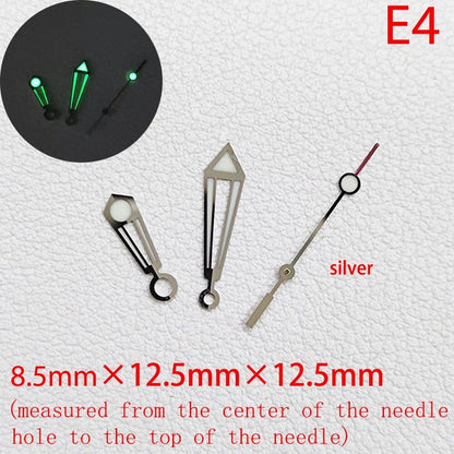 ETA Series Watch Accessories, Green &amp; Blue Super Luminous Hands for ETA 2824, 2892, 2836, and 2834, Parallel Import
