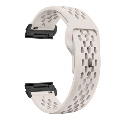 22mm and 26mm Silicone Quick Fit Strap Wristband for Garmin Fenix 8/7X/7/6/6X Pro/Epix Pro Gen2 (47mm and 51mm compatible), Fenix 5X Plus, and Tactix 7. Band Color: ; Ships from: Parallel Import