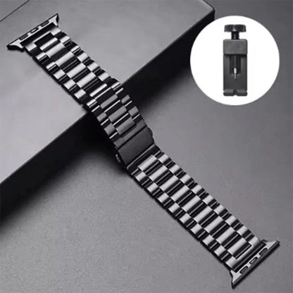 Stainless steel metal band bracelet for Apple Watch Ultra 2/Series 10, 9, 8, 7, 6, 5, and 4 (38/40/41/42/44/45/46/49mm) Band Color: mm Parallel Import