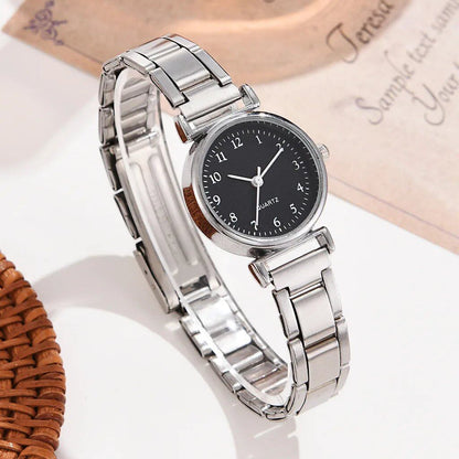 Fashionable Small Dial Women's Watch, Casual Arabic Numerals, Quartz Movement, Color: Parallel Import
