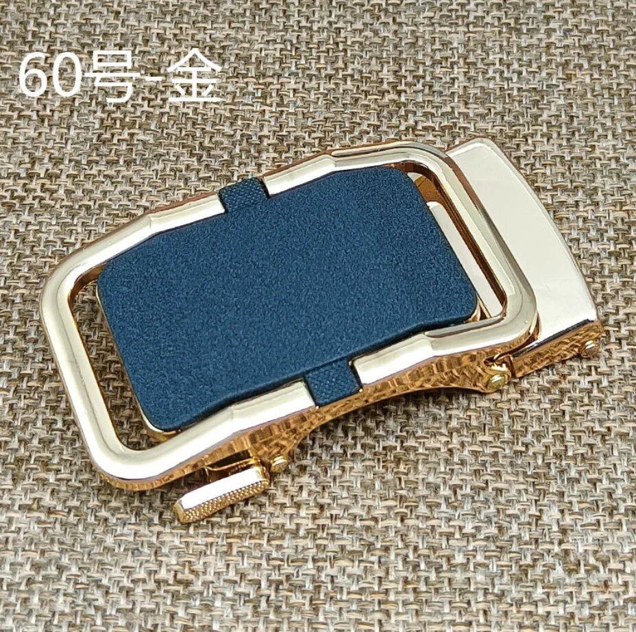 新作メンズ合金オートマティックバックルベルト 高品質ゴールドバックル ビジネスカジュアル 幅3.5cm ベルト（当社ベルト専用対応）  並行輸入品
