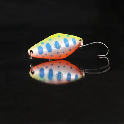 1/5 Spoon Lure, 5g, 40mm, Metal Spinner, Pesca Colorful Copper Sequin, Hard Bait, River Stream, Freshwater, Bass, Pike, Trout, Parallel Import