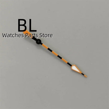 BLIGER Watch Hands, Black, White, Orange, Second Hand, Compatible with NH35A, NH36, and NH38 Movements, Automatic Watch Replacement Parts, Imported