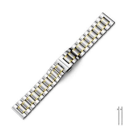 Quick Release Metal Watch Band, Stainless Steel Watch Strap, 20mm, 22mm, Compatible with Samsung Galaxy, Garmin, and Huawei Watches, Men's and Women's, Band Color: mm, Parallel Import