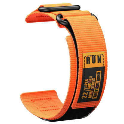 22mm Nylon Watch Strap for Garmin Forerunner 745, Huawei, and Samsung - Compatible with Garmin vivoactive 3 Music, Universal 22mm Watch Band, Band Color: ; Band Width: 22mm, Parallel Import