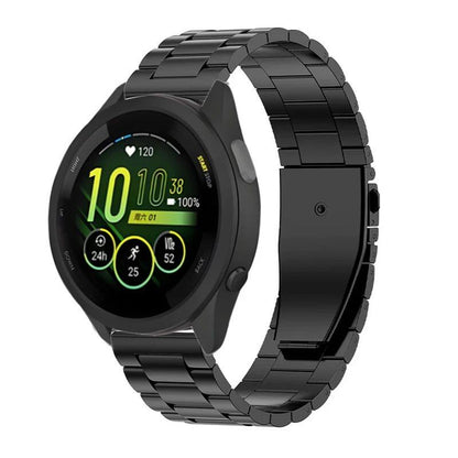 Compatible with Garmin Forerunner 55/265/965/165/255/955/Venu 3/2/Active 5/Vivomove Trend, 22mm, 20mm, and 18mm Metal Stainless Steel Bracelet Bands (Imported)