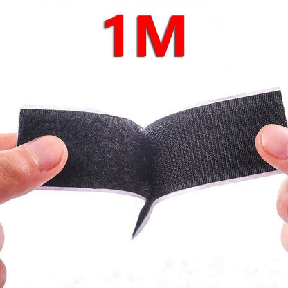 1/3/5 Meter Strong Adhesive Velcro Tape for DIY Crafts, Nylon Sticker Tape with Adhesive, 20-50mm, Black, Size: Meter, Parallel Import
