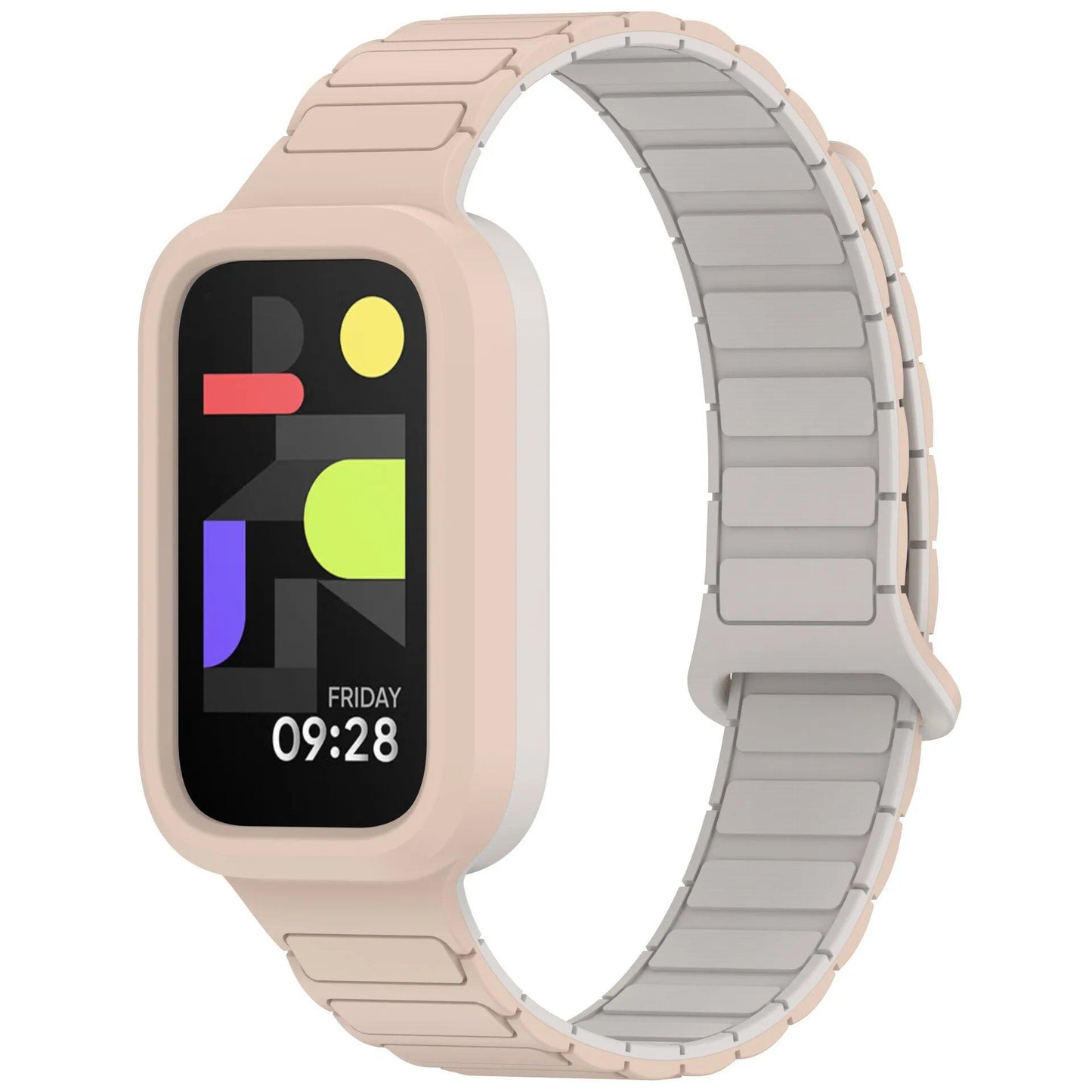 Magnetic Watch Strap for Redmi Band 3, Xiaomi Smart Band 9 Active Wristband, Silicone Strap, Band Color: Parallel Import