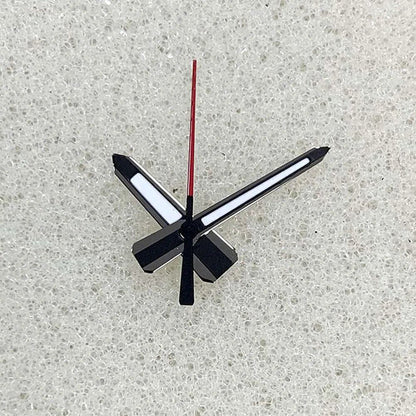 Green Luminous Hands, Matte Black &amp; Red Dial Hands, Compatible with NH35, NH34, NH36, and NH70, Customizable, Parallel Import
