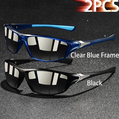 Set of 1, 2, or 3 Retro Sports Sunglasses for Men and Women, Ideal for Fishing, Running, Cycling, Climbing, and Outdoor Sports, UV400 Protection, Anti-Glare Lens Color: Parallel Import