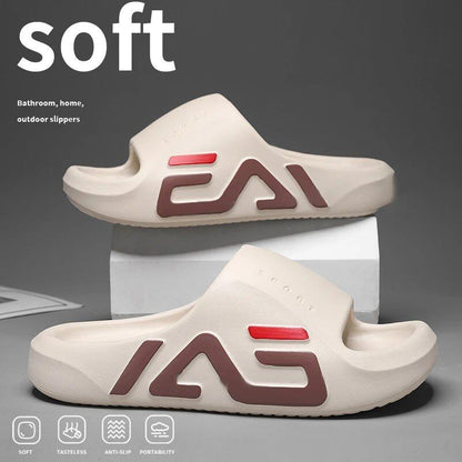 Men's Super Thick Sole Soft Air Cushion Casual Slippers, EVA Sandals, Stylish Beach Sandals for Outdoors, Summer, and the Beach, Parallel Import