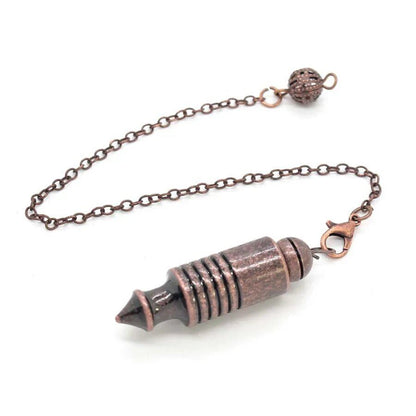 Copper Cone Pendulum - Spiritual Tool for Dowsing, Divination, Energy Work, Meditation, Crystal Reading, and Magick. Metal Color: Imported.