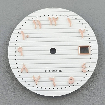 30.5mm Nautilus Arabic Dial (Non-Luminous) for NH35 Movement, Watch Parts, Repair, Color: Parallel Import