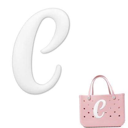 1/26 Scale PVC Greek Alphabet Bag Charms for Women, Beach Bag Decoration, Lettered Bag Accessories, Tote Bag Charms, Gift, Color, Parallel Import