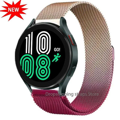 Milanese Loop Band for Samsung Galaxy Watch 6/5/4 Classic, Metal Strap, 20mm/22mm Bracelet, Compatible with Huawei GT/Amazfit GTS 4/GTR 2e/Bip 3-5, Parallel Import