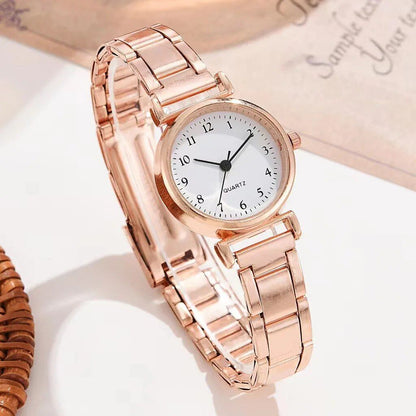 Fashionable Small Dial Women's Watch, Casual Arabic Numerals, Quartz Movement, Color: Parallel Import