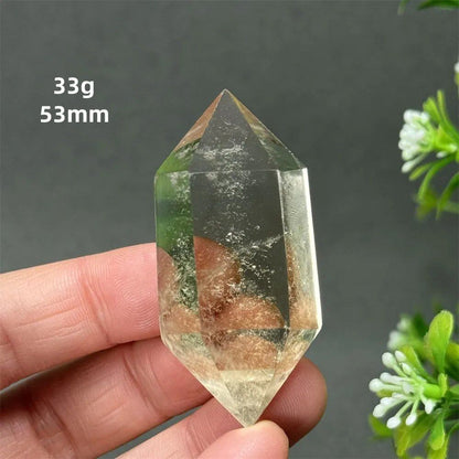 1個 天然シトリンオーラ六角両先端クリスタルワンド スピリチュアル瞑想ヒーリングストーン ホームデコレーション ガーデンフェスティバルアクセサリー カラー： 並行輸入品