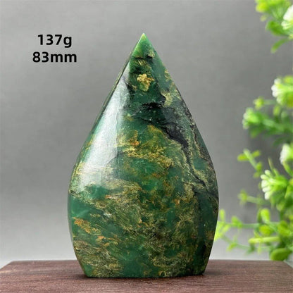 天然エメラルド フリーシェイプ トーチ研磨 工芸品 レイキヒーリング 瞑想 ウィッチクラフト サクリファイス エネルギー ホーム 風水 デコレーション カラー 並行輸入品