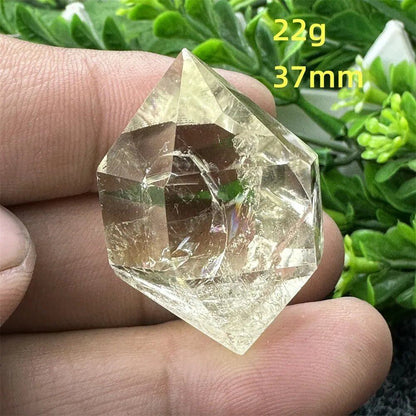 1個 天然シトリンオーラ六角両先端クリスタルワンド スピリチュアル瞑想ヒーリングストーン ホームデコレーション ガーデンフェスティバルアクセサリー カラー： 並行輸入品