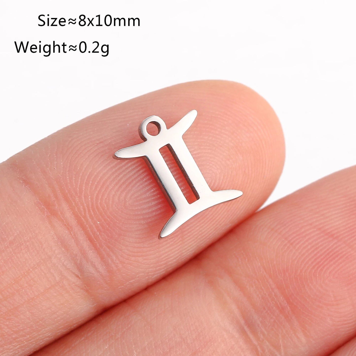 Set of 5 Lucky Birth 12 Zodiac Star Sign Charms, Metal Constellation Pendants for Jewelry Making, Bracelets, Earrings, and Necklaces, Parallel Import