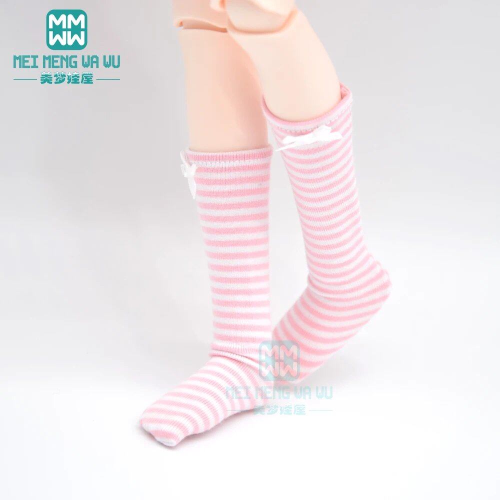 Multicolored Fashion Socks Set for 1/6, 1/4, and 1/3 Size BJD (SD/DD/MSD/YOSD) Dolls. Color: BJD-0cm. Parallel Import.
