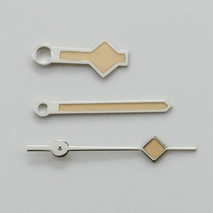 Silver, Gold, Rose Gold, and Black Watch Hands with Snowflake Design, Luminous Compatible with NH35, NH36, 7S26, 7S36, 4R35, and 4R36 Movements, Parallel Import