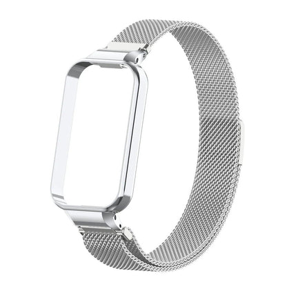 ミラネーゼループストラップ for Xiaomi Smart Band 9/8/Active ステンレススチールバンド 金属ケースブレスレット Redmi Band 3/2対応 コレア バンドカラー： 並行輸入品