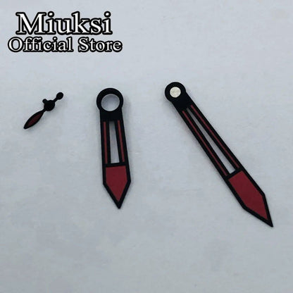 Miukushi Blue, Red, Yellow, and Green Hand Set for ETA 6497, 6498, or ST3600, ST3620 Series Watches (Imported)