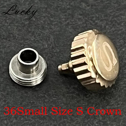 High-quality NH35, NH36, S-Crown, High-quality Log Case Crown, Compatible with NH34 and NH35, Waterproof Watch Replacement and Repair Tool Kit, Color: Parallel Import