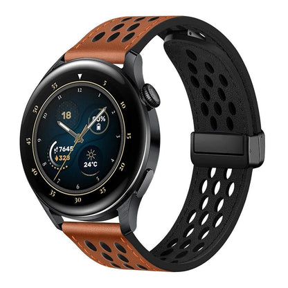 HUAWEI Watch GT 5 Pro / 4 / 3 / 2 / 2e Compatible Leather Strap - Sport Band with Magnetic Bracelet, Compatible with HUAWEI Watch 4 / 4 Pro / 3 / 3 Pro / GT5 / GT4 / GT3 / GT2 / 2E, Band Color: Parallel Import