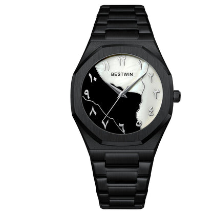 Lightweight and elegant business style men's waterproof quartz watch with round dial and stainless steel strap. Simple and casual style. Color: QT745-; Ships from: Parallel import.