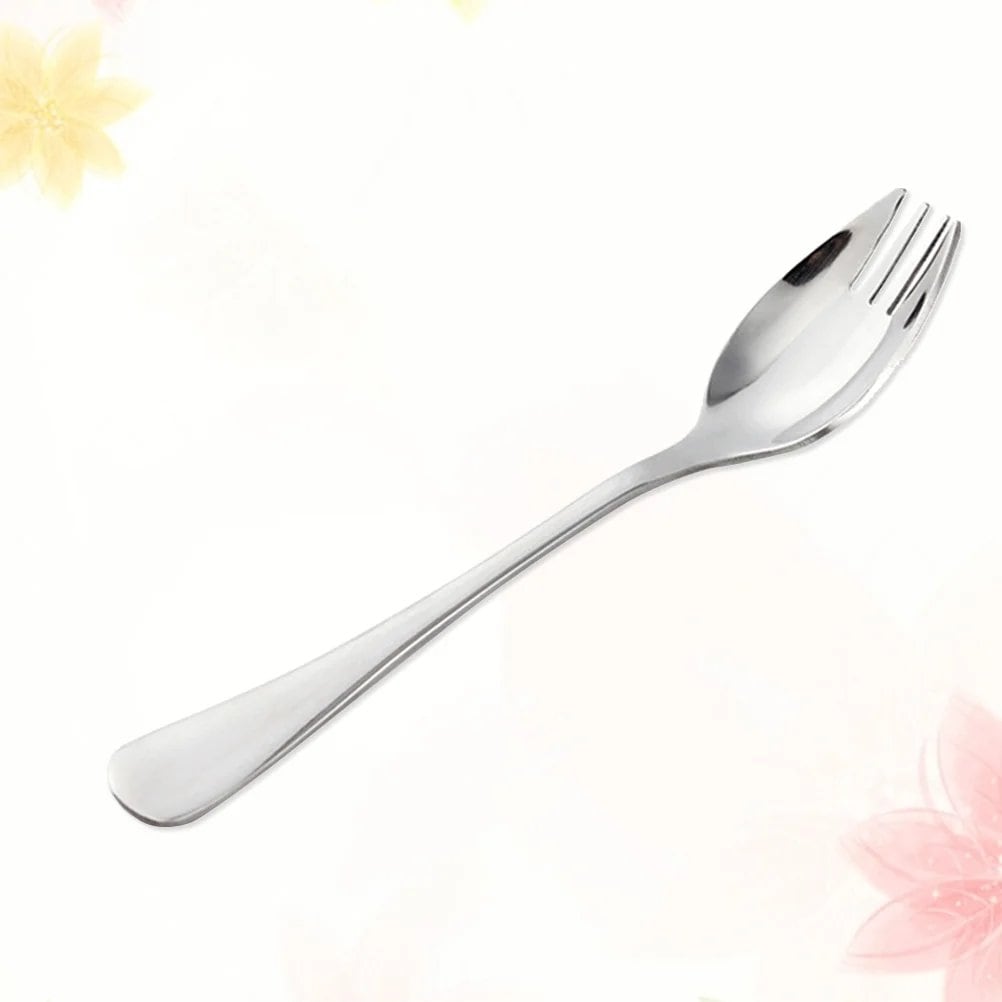 1/6 Stainless Steel Spoon &amp; Fork, Perfect for Picnics, Instant Ramen, and Salads, Flatware, Parallel Import