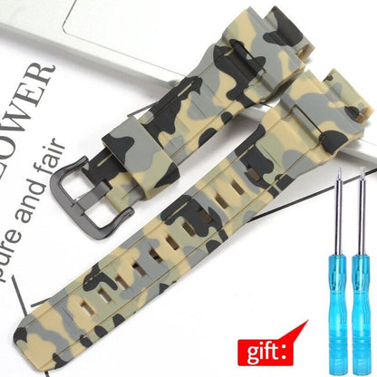 Waterproof men's rubber watch band replacement strap for Casio G-9300, GW-9300, and GW-9400; Band width: 20mm; Ships from: Parallel import