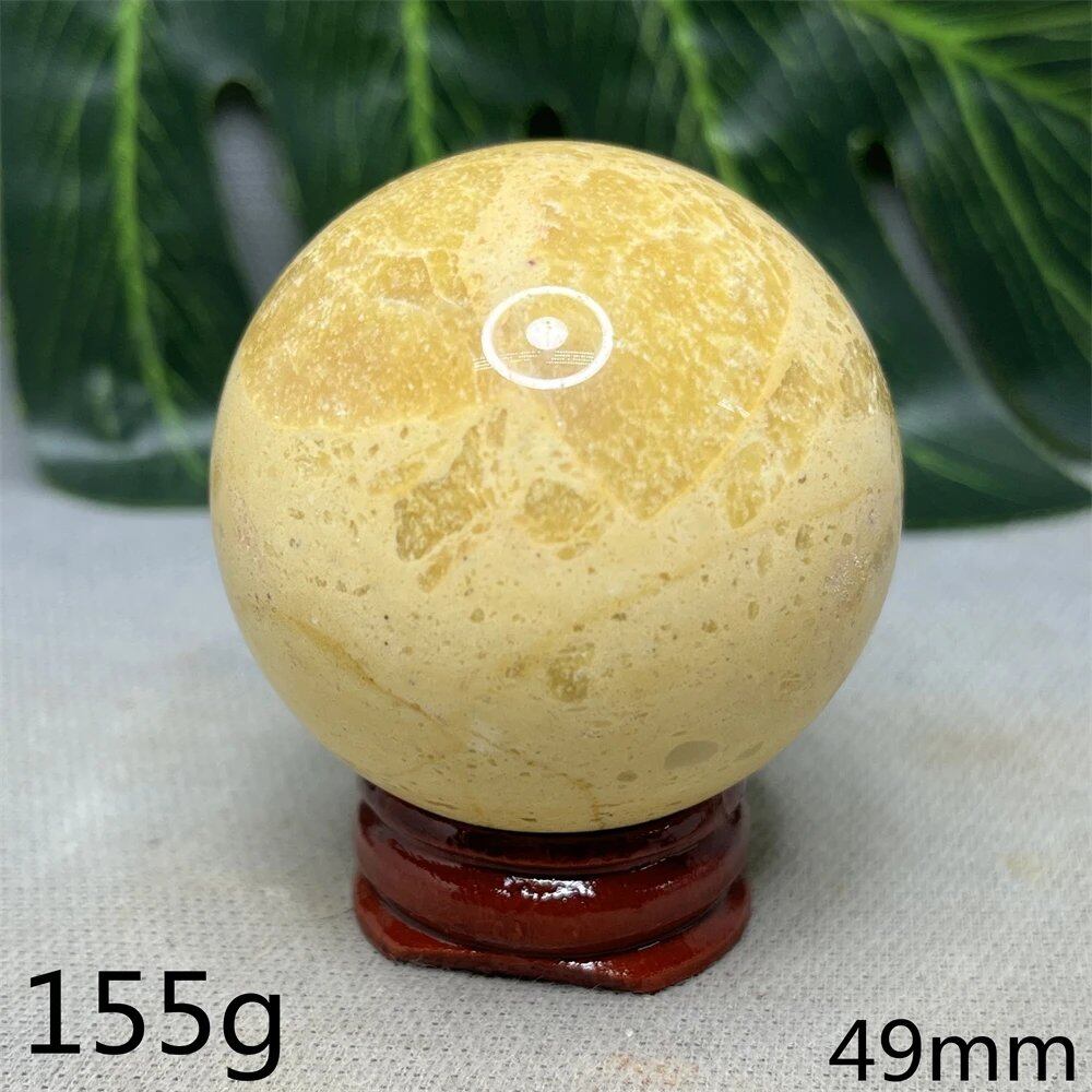 Hand-Polished Australian Gold Opal Ball, Ideal for Home Decor, Room Decoration, Holiday Gifts, Spiritual Stones, Healing, Witchcraft, Altars, and Prayer (Imported)