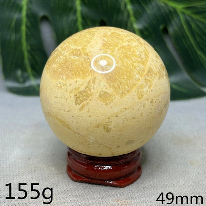 Hand-Polished Australian Gold Opal Ball, Ideal for Home Decor, Room Decoration, Holiday Gifts, Spiritual Stones, Healing, Witchcraft, Altars, and Prayer (Imported)