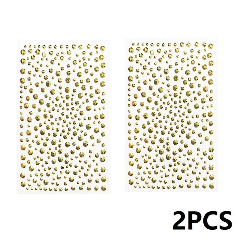 1/2 Piece 3D Face Rhinestones, Sparkling Face Stickers, Festival Glitter Face Stickers, Jewels, Diamond Stickers, Crystals for Makeup, Parallel Import