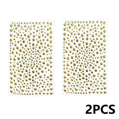 1/2 Piece 3D Face Rhinestones, Sparkling Face Stickers, Festival Glitter Face Stickers, Jewels, Diamond Stickers, Crystals for Makeup, Parallel Import