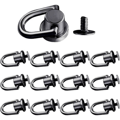 1/10 D-Ring Bag Clip Buckle, Retro Metal Double Buckle for Handbag Chain Handles, Strap Connections, Bag Hardware Accessories, Size: Parallel Import