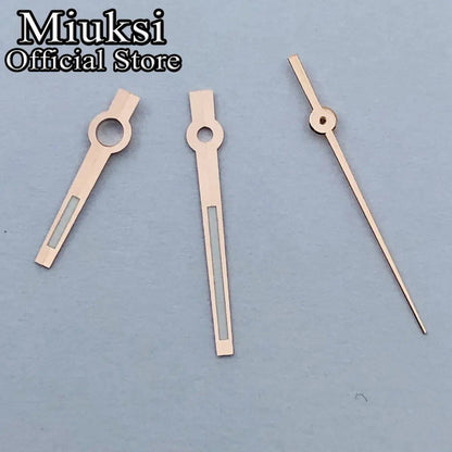 Miukushi Silver, Rose Gold, Blue, Black, Red Watch Hands with Green Luminous Hands, Compatible with NH35, NH36, ETA2824, 2836, PT5000, and Miyota 8215 Movements, Parallel Import