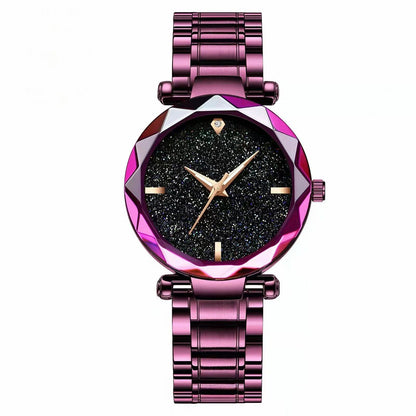 High-quality, fashionable, casual women's waterproof, luminous steel band sports watch for students and women. Parallel import.