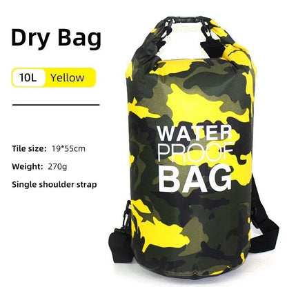 10L 20L 防水ドライバッグ ストレージポーチ スイミング トレッキング ラフティング ボート カヤック用 ドライバッグ バックパック XD117Y  並行輸入品