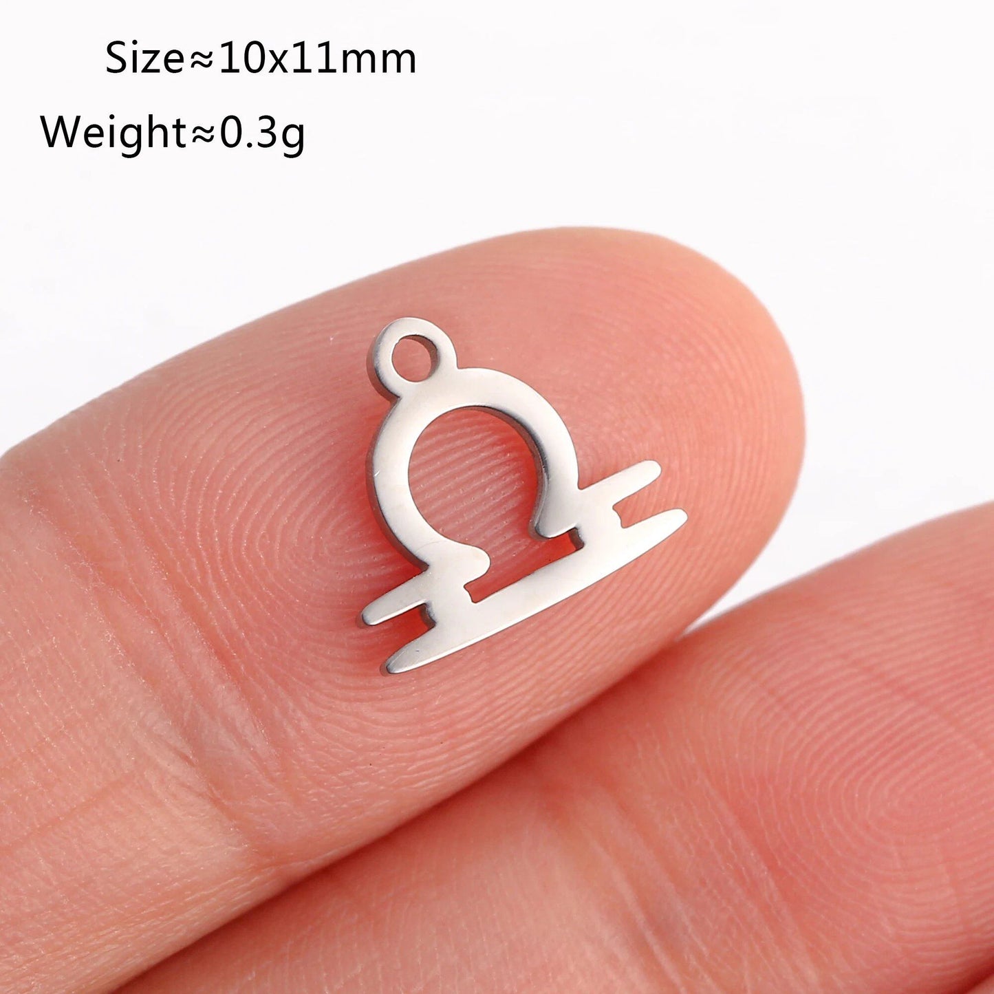 Set of 5 Lucky Birth 12 Zodiac Star Sign Charms, Metal Constellation Pendants for Jewelry Making, Bracelets, Earrings, and Necklaces, Parallel Import