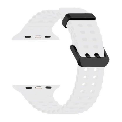 Silicone Ocean Strap for Apple Watch Ultra 2, 49mm, 45mm, 44mm, 42mm, 38mm, 41mm, and 40mm, compatible with iWatch Series 10/9/8/7/SE/5/4/3. Correa sizes: 42mm, 44mm, 45mm, and 49mm. Band colors: Parallel import.