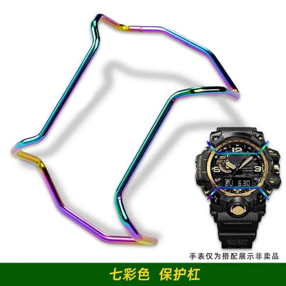 Casio G-Shock Mudmaster GWG-1000, GG-1000, GWG-100, GSG100: Shenyu Protective Bumper Accessory, Impact Guard, Protection Bar Set, Band Color: G-1000 Series, Parallel Import