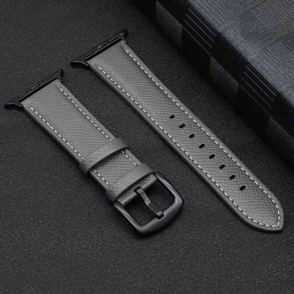 Apple Watch用レザーストラップ - Series 10/Ultra/SE/9/8/7/6/5/4対応 - 快適ブレスレット (49mm/45mm/44mm/42mm/41mm/40mm/46mmサイズ) iWatchバンド バンドカラー：mm 並行輸入品