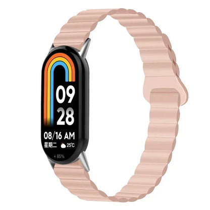 "Xiaomi Mi Band 8/9 Silicone Magnetic Strap, Sports Wristband, Accessory, Bracelet with Watch Case" Band Color: Parallel Import