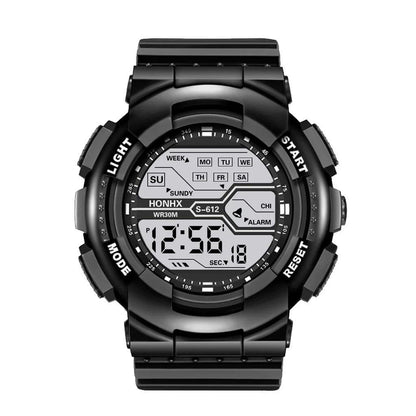 Men's Digital Electronic Sports Watch with Luminous Display, 55mm Large Dial, Trendy Multifunction Watch for Students, Outdoor Adventures, Parallel Import